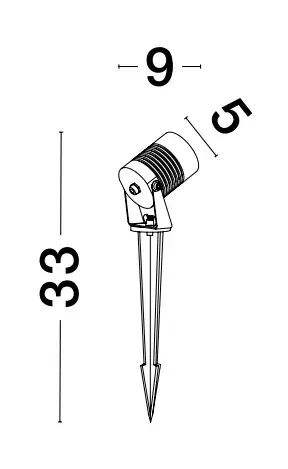 Záhradné svietidlo NOVA LUCE 9271432 LED 5W 378lm 3000K 230V IP65